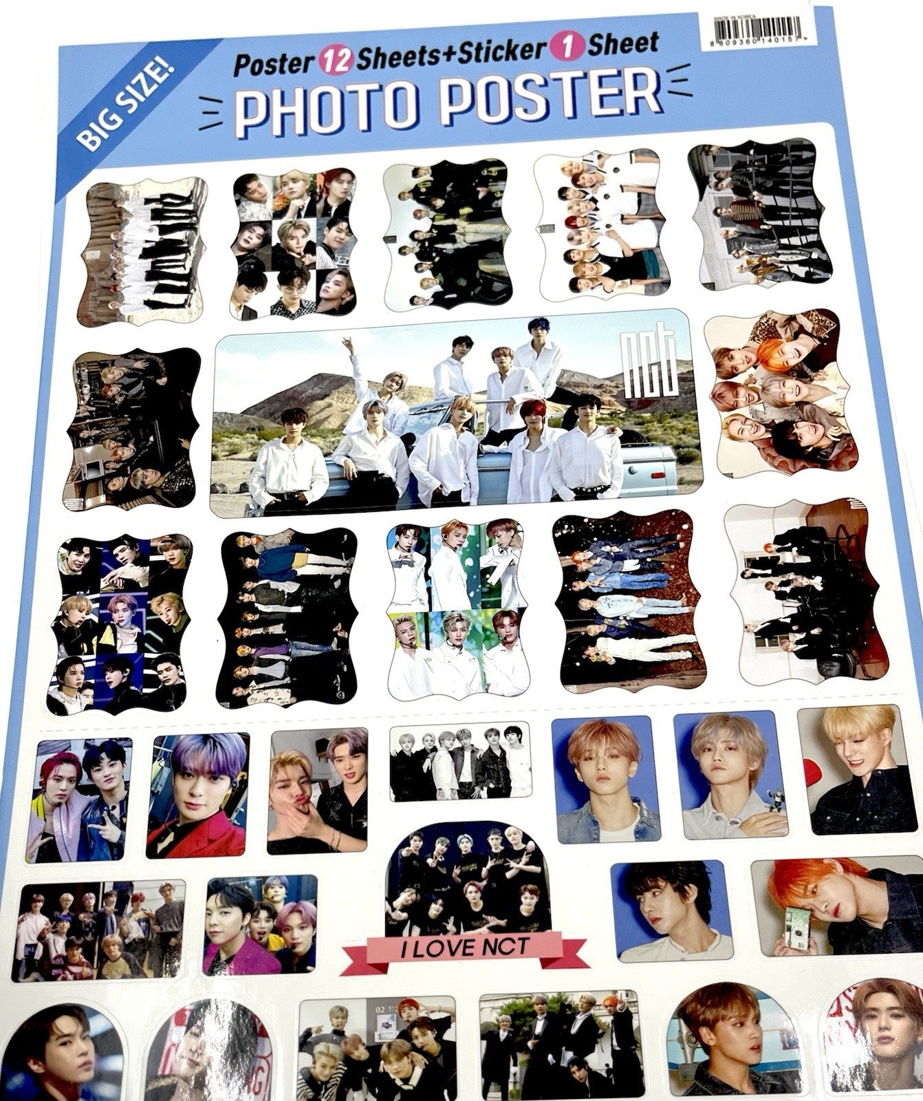NCT Poster Set 12 Poster And One Sticker Sheet. 16.5in X 12in K-pop Poster
