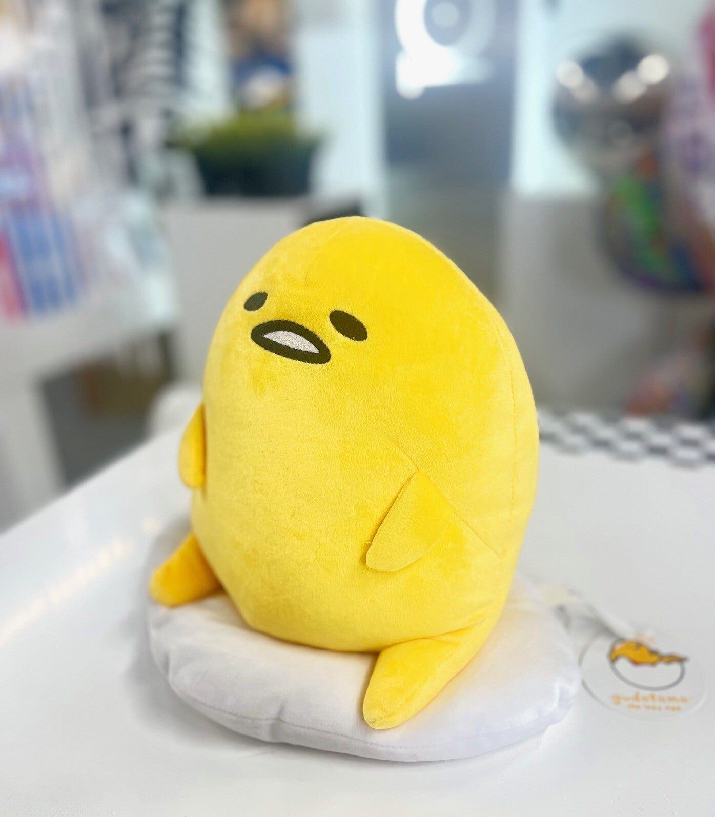 Gudetama Lazy Egg sitting Plush 11 in T