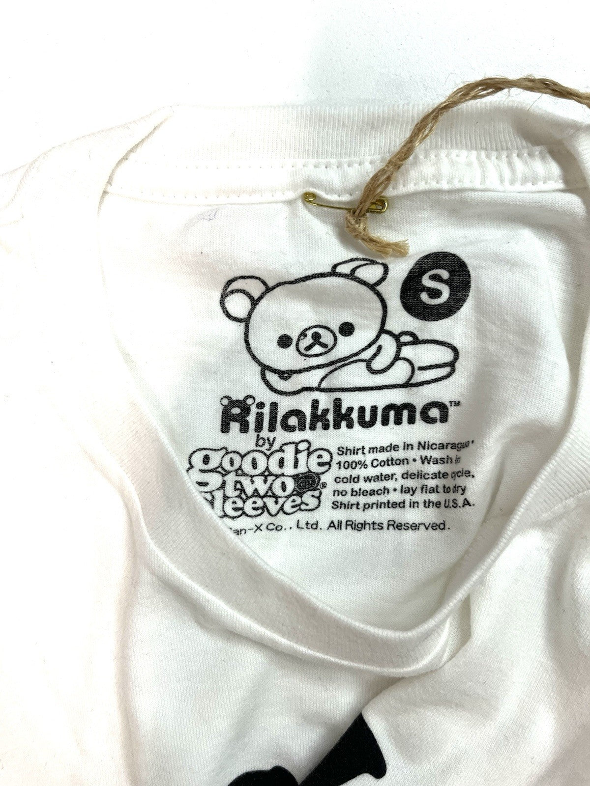 San-X Rilakkuma T Shirt White Women Small Authentic 2012