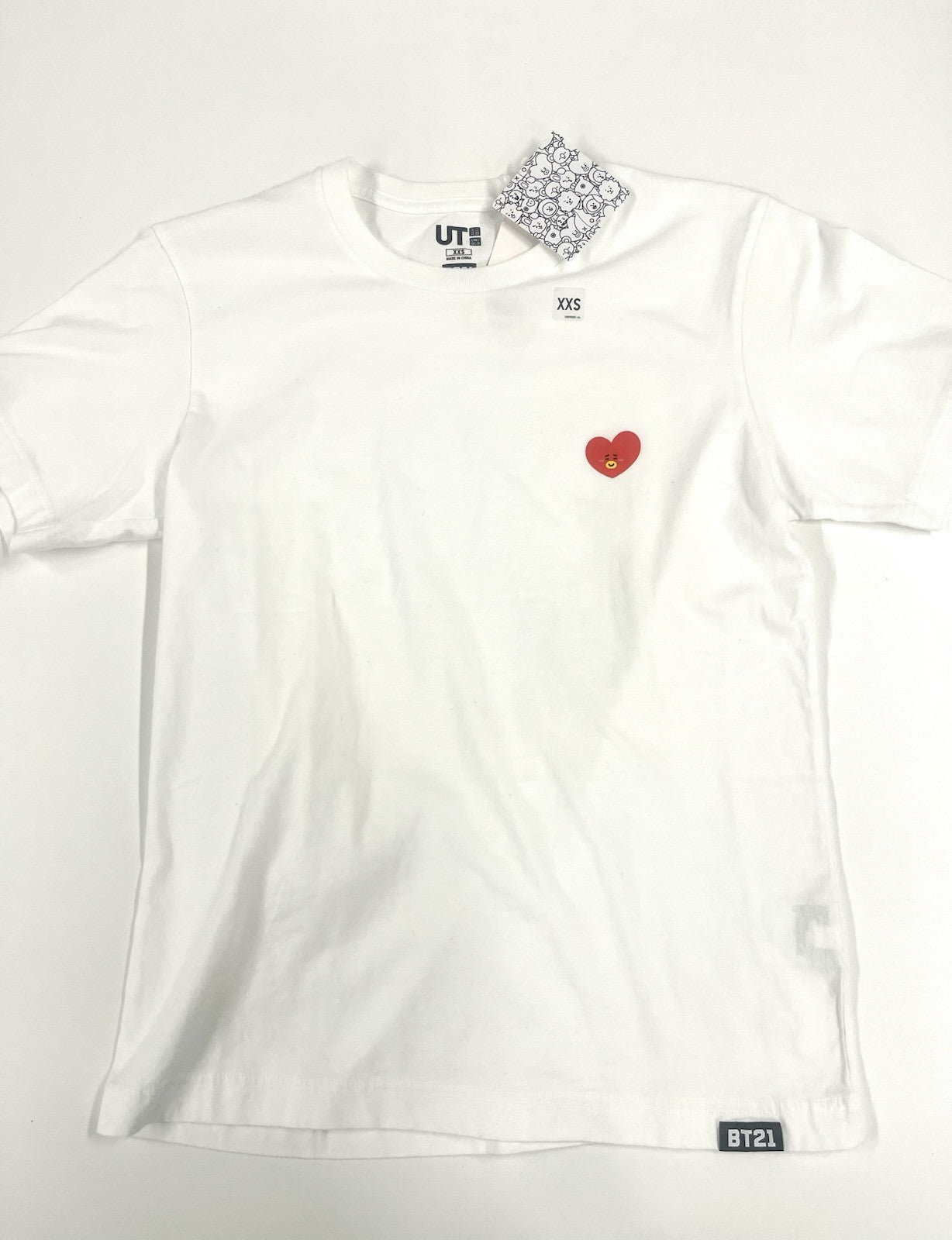 BT21 x Uniqlo UT TATA Graphic Logo T-Shirt XXS BTS