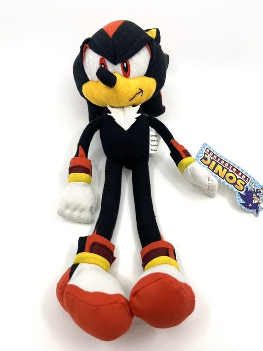 Shadow the Hedgehog Plush 12” SEGA Sonic X Kellytoy 2009 NWT Rare Collector