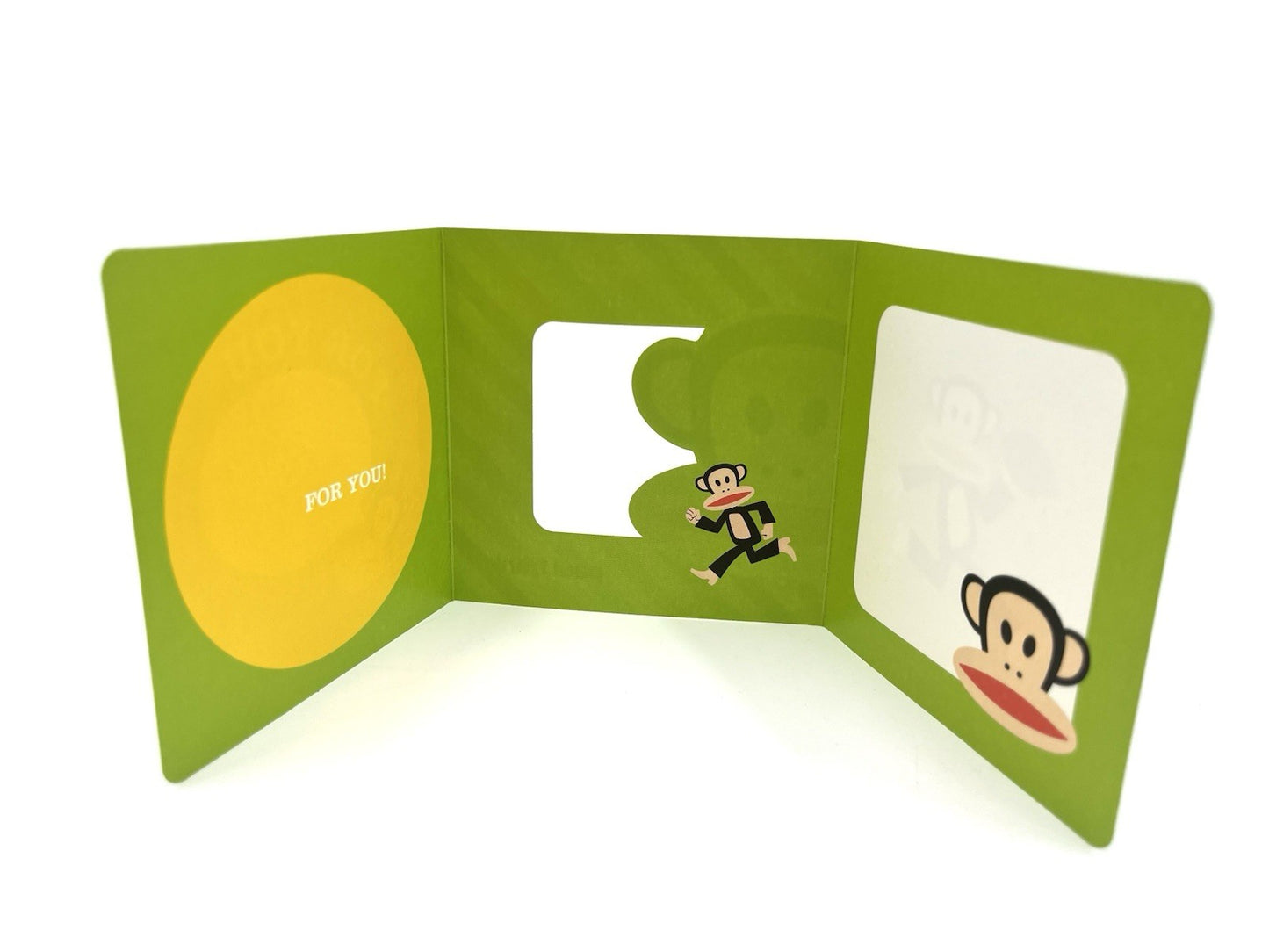 Paul Frank Trifold Greeting card 4” X 4”