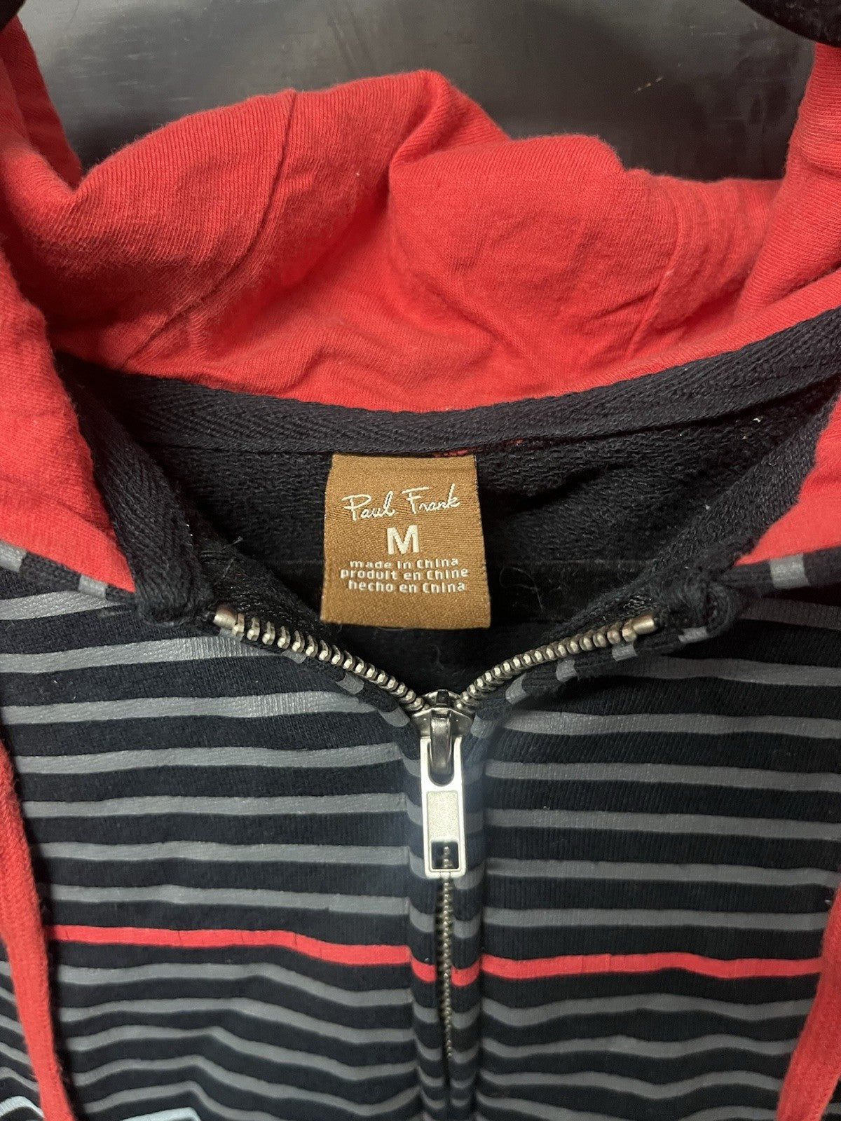 Paul Frank DJ /speakers Zip-up Hoodie Men medium 2008