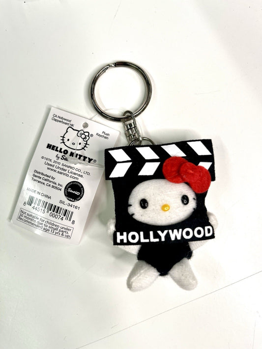 Sanrio Hello Kitty CA Hollywood Clapperboard Costume 2in Plush   Keychain   New