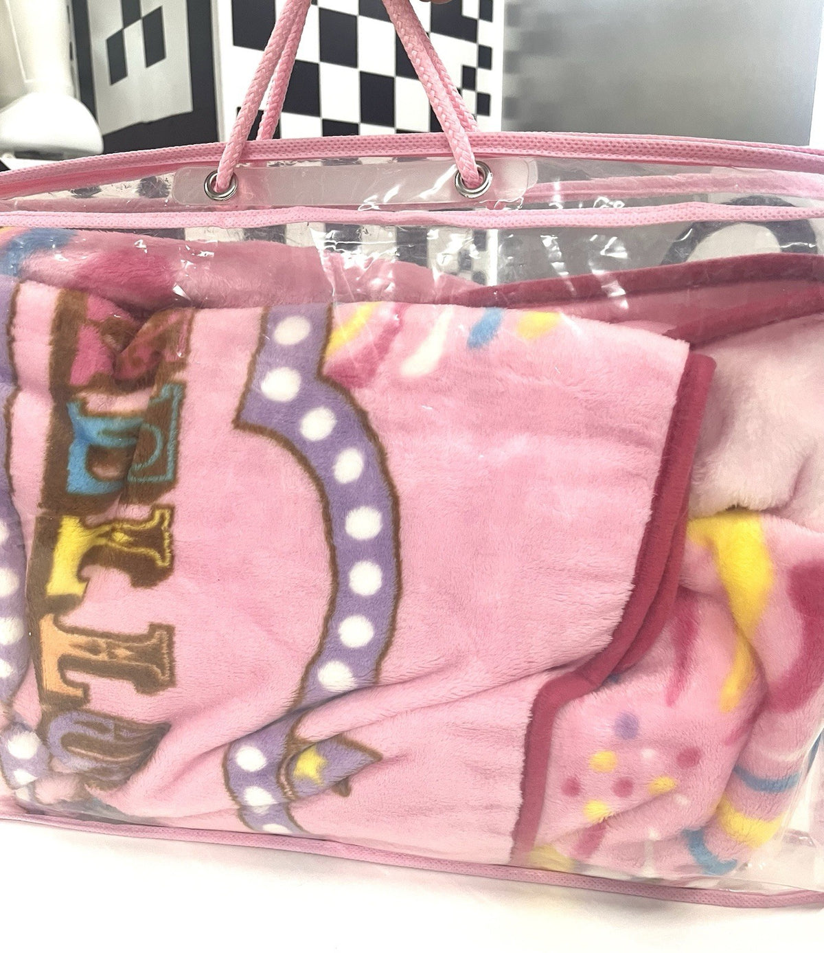 Hello Kitty Blanket 2014 – Brand New Sealed, 56”x39” – Cute Circus Design