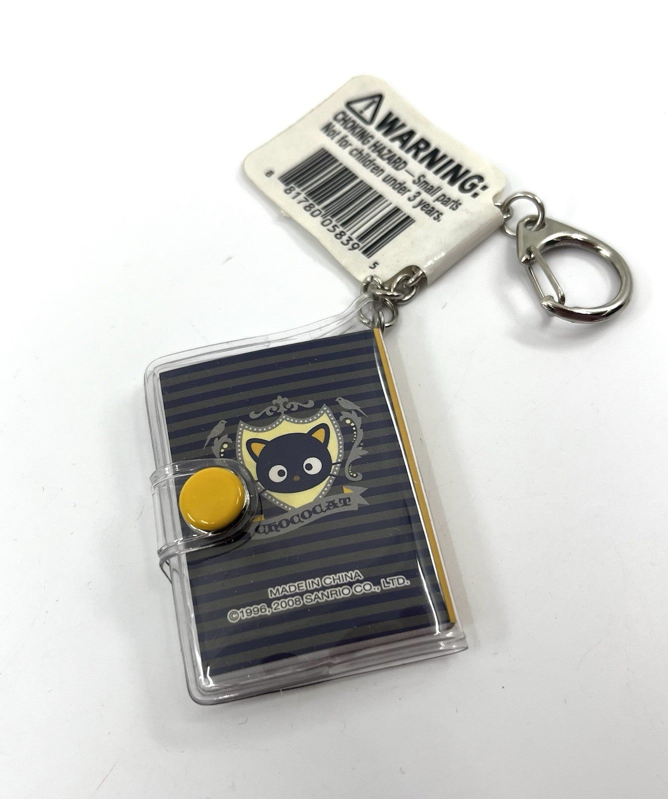 Sanrio Chococat Mini Binder Keychain 2008 Vintage PVC Book New w/ Tag