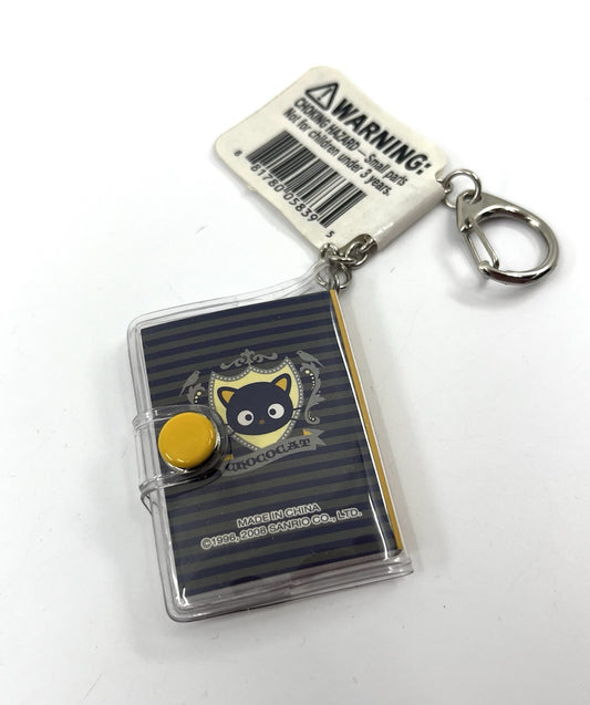 Sanrio Chococat Mini Binder Keychain 2008 Vintage PVC Book New w/ Tag