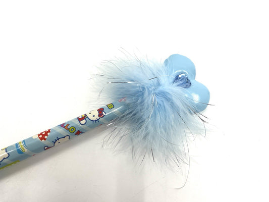 2004 Sanrio Hello Kitty Giant Pencil Wand Plush Heart Mirror Topper 16” NWT