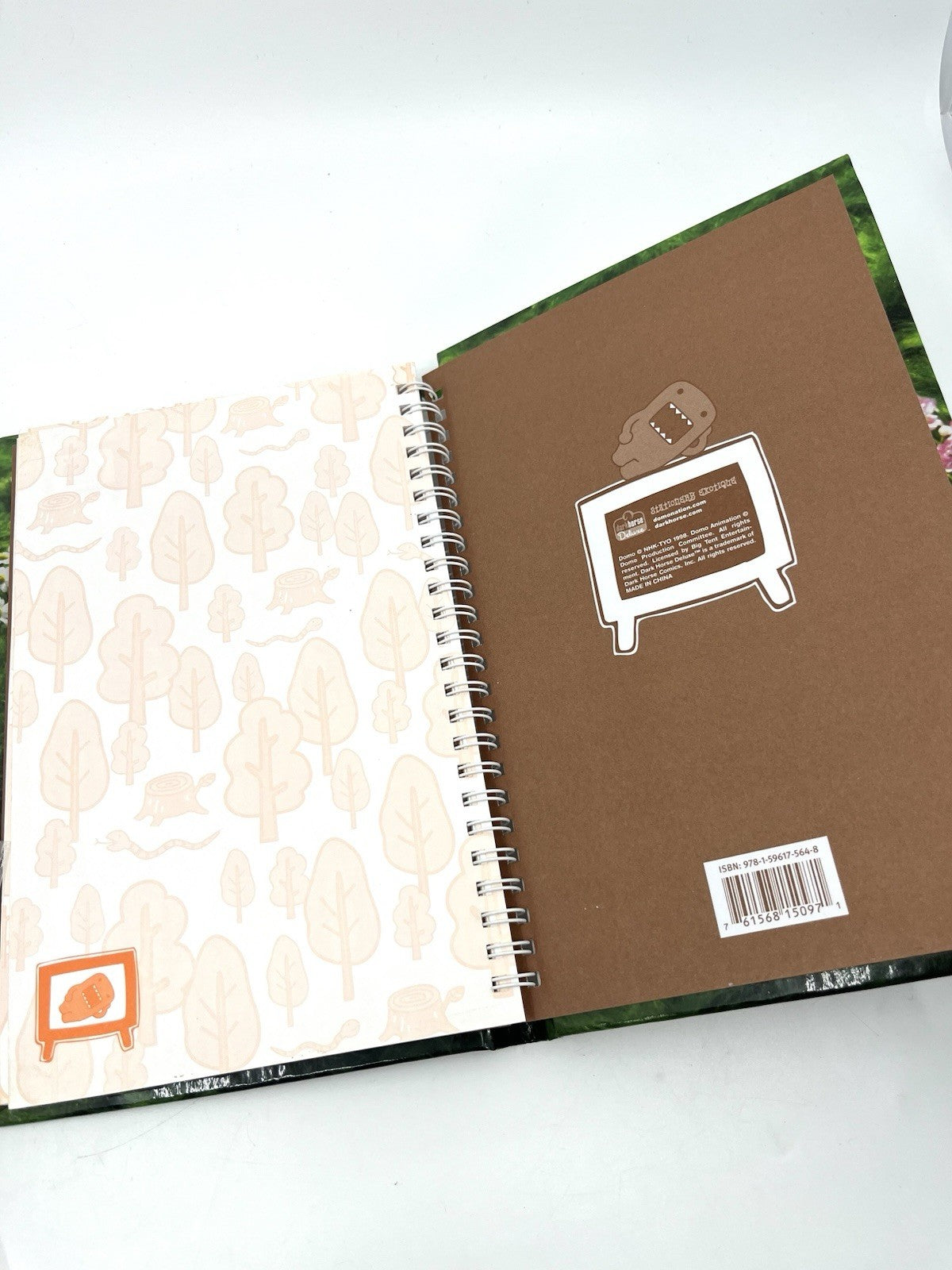 Domo-kun Spiral Notebook 9in X 6in X 1/2in.