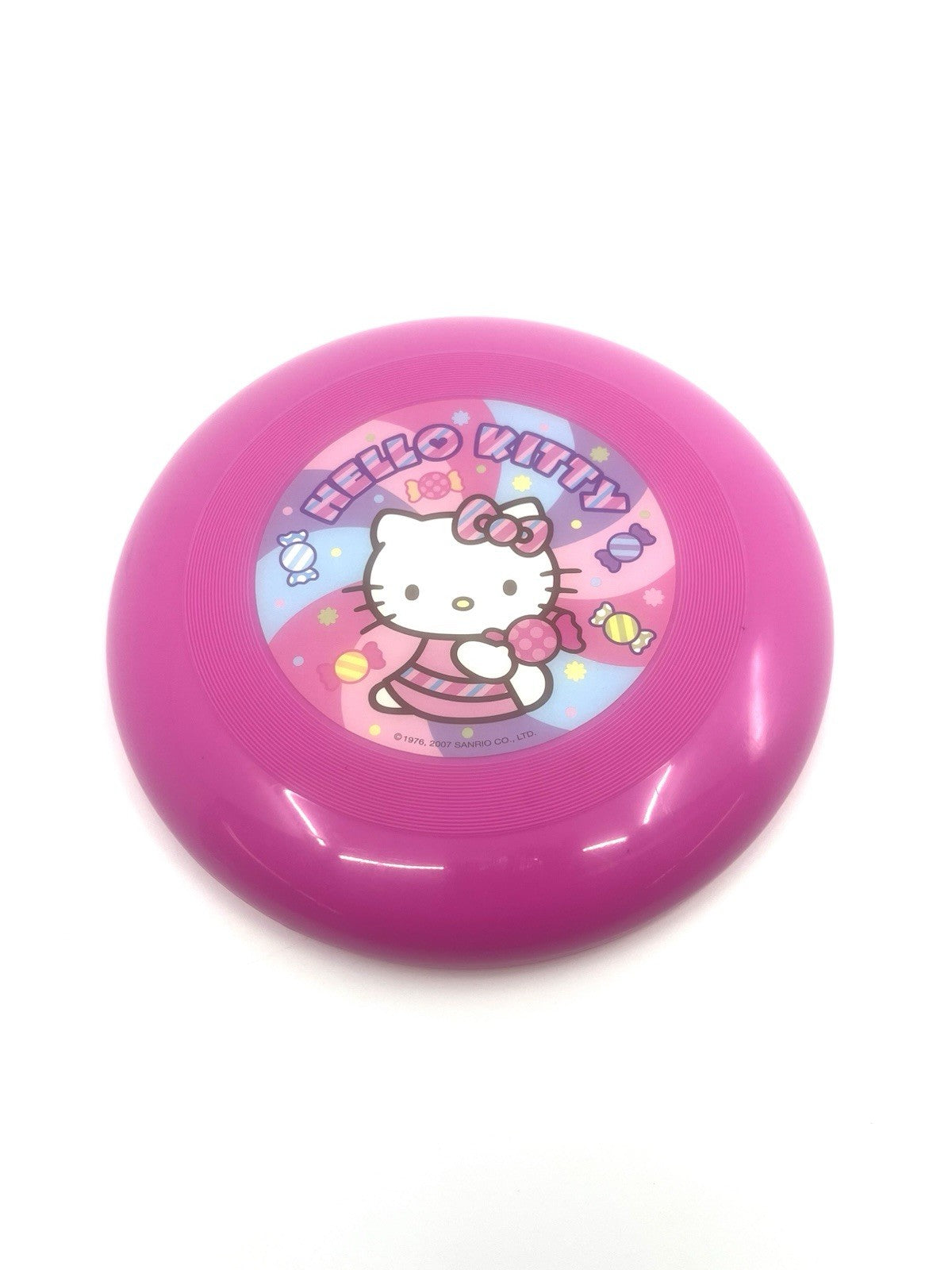 Hello Kitty Flying Disc Frisbee Pink Candy Theme Sanrio 2007 Japan Kawaii Toy