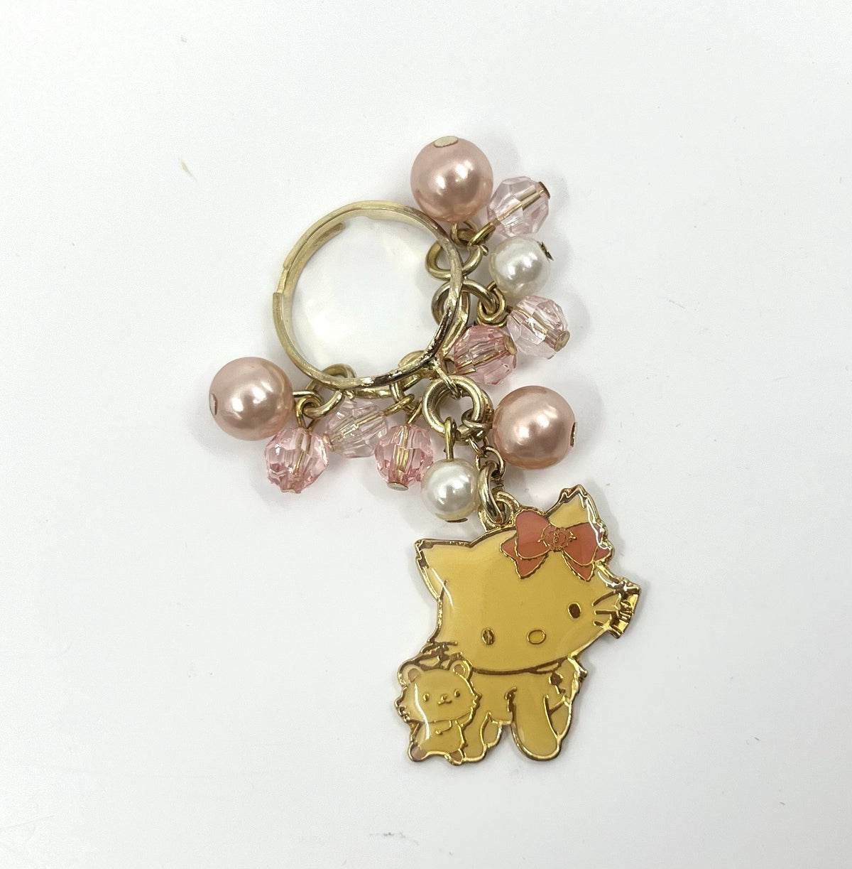 Sanrio Charmmy Kitty Keychain 2005 w/ Box Rare Vintage Hello Kitty Jewelry Beads
