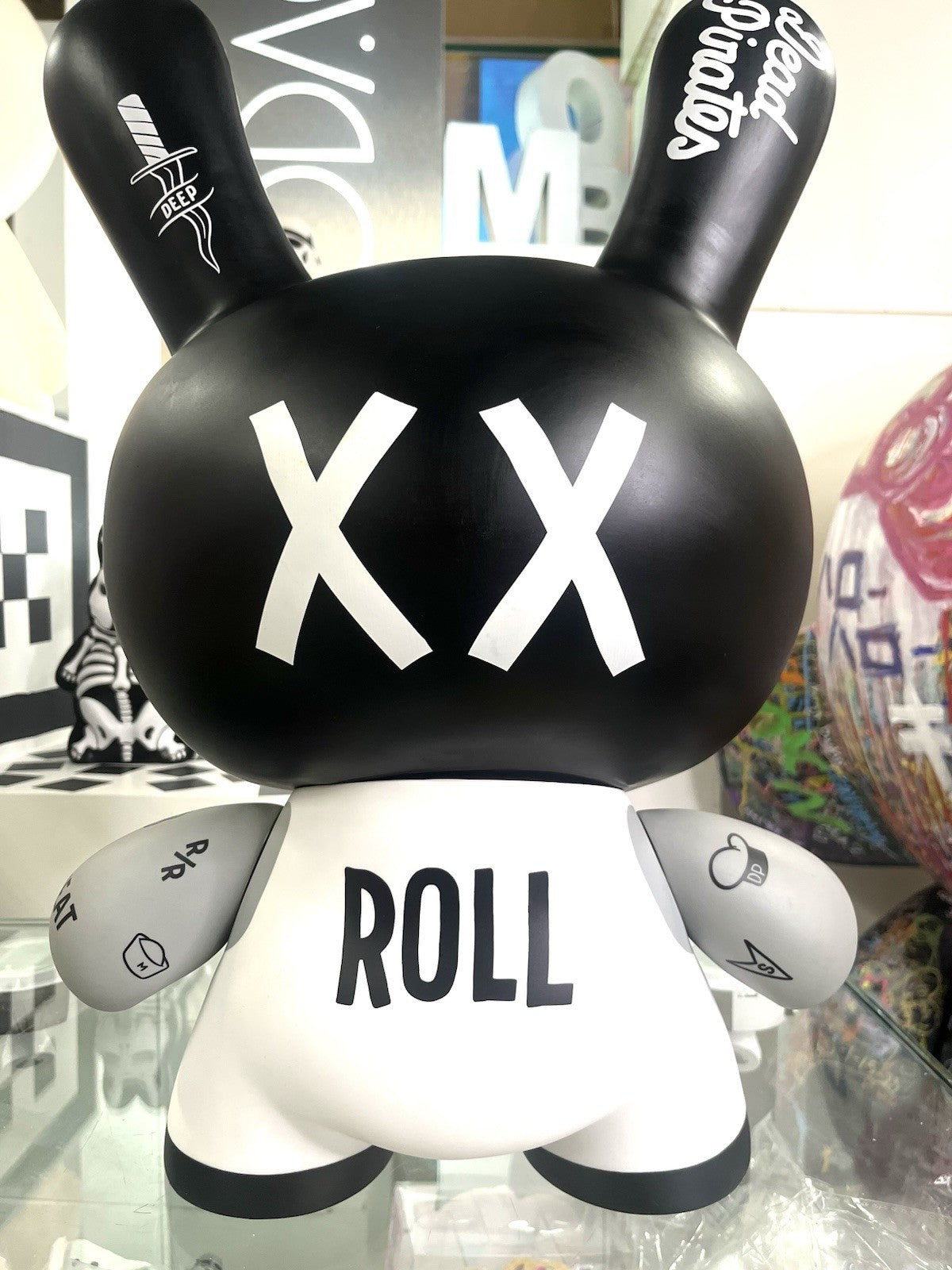 Kidrobot Dunny 20” Le Dead Plastique Rock Roll By Mcbess Limited Edition 300