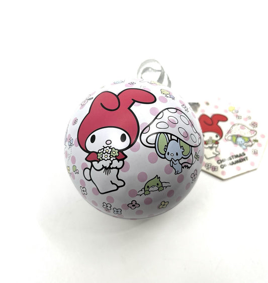 Vintage 2008 Sanrio My Melody Christmas Ornament Tin w/ Tag Nakajima USA