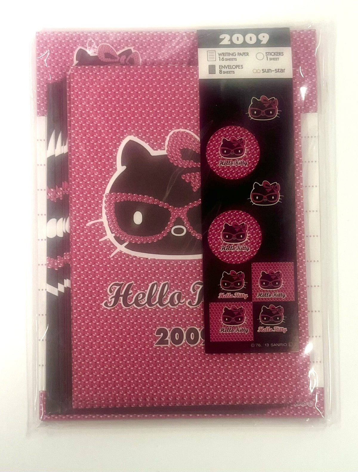 Sanrio original Hello Kitty mini letter set Yr 2009 des /40th Anniv Special