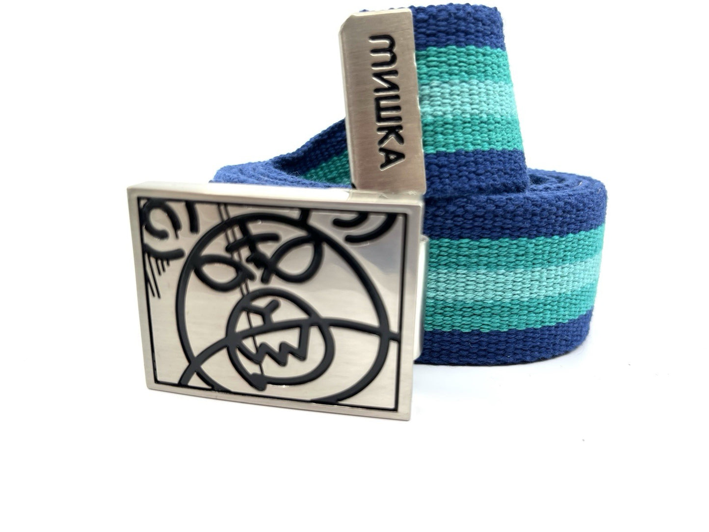 MISHKA MNWKA HEATSEEKER CANVAS BELT 44" GRAY "NWT"