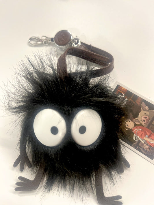 Spirited Away Soot Sprite Reel  3.5" Plush Charm, New w/tag By GUND