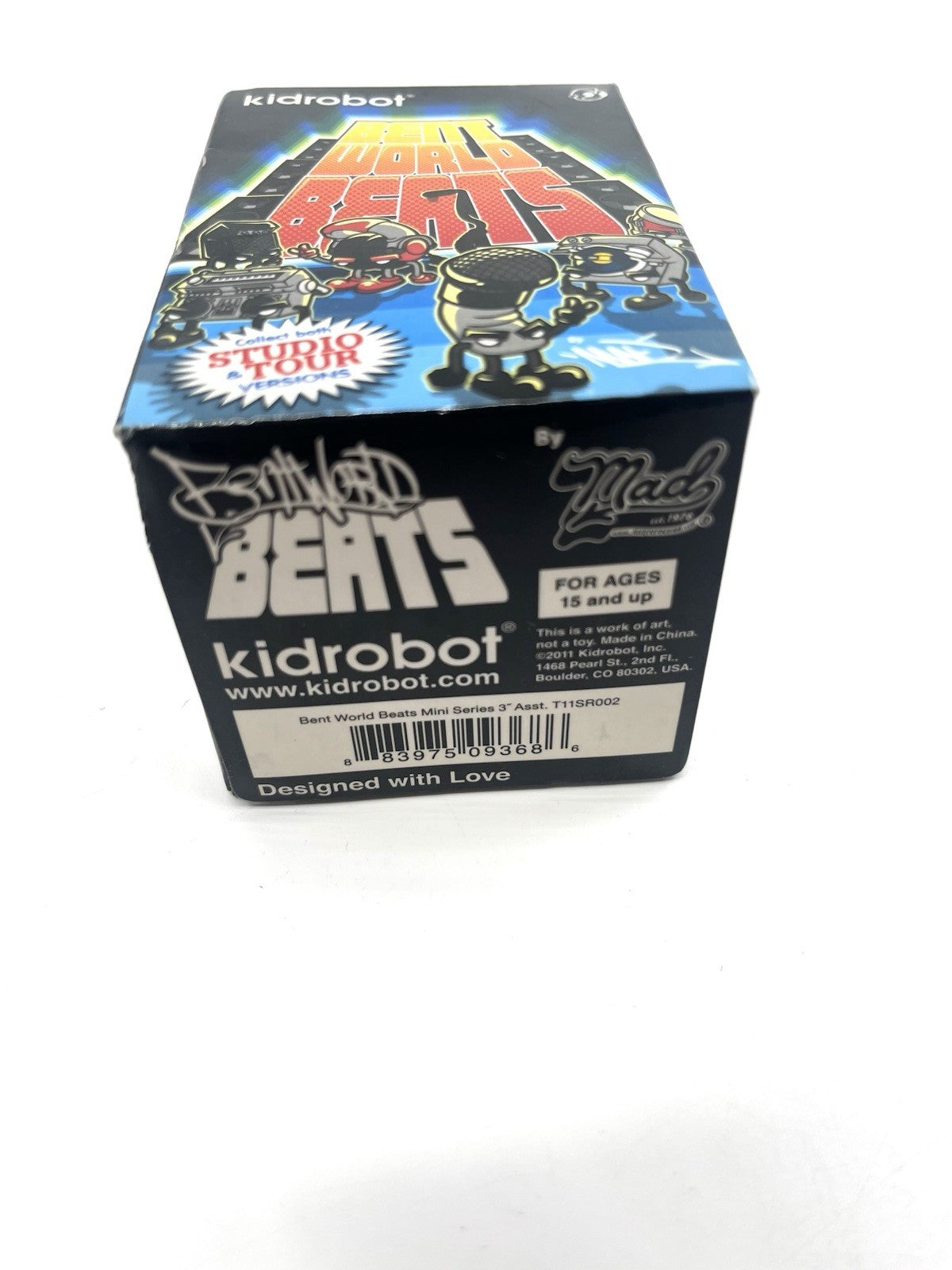 Kidrobot Bent World Beats Blind Box 3” Vinyl Figure 2011 MAD Studio Tour NEW