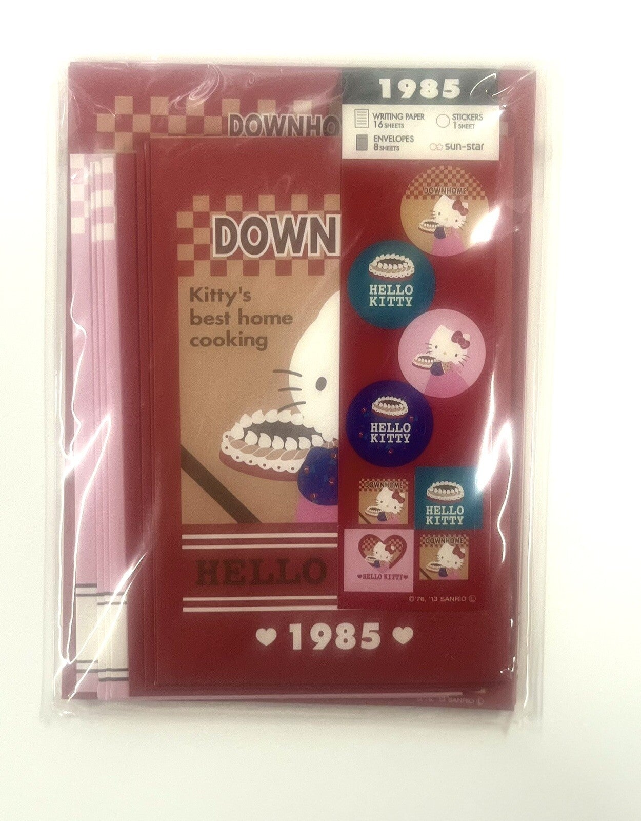Sanrio original Hello Kitty mini letter set Yr 1985 des /40th Anniv Special