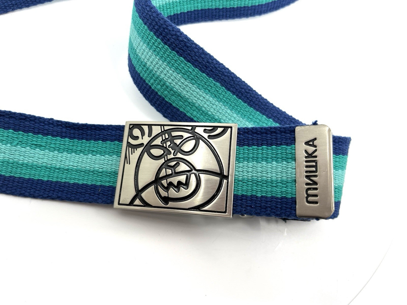 MISHKA MNWKA HEATSEEKER CANVAS BELT 44" GRAY "NWT"