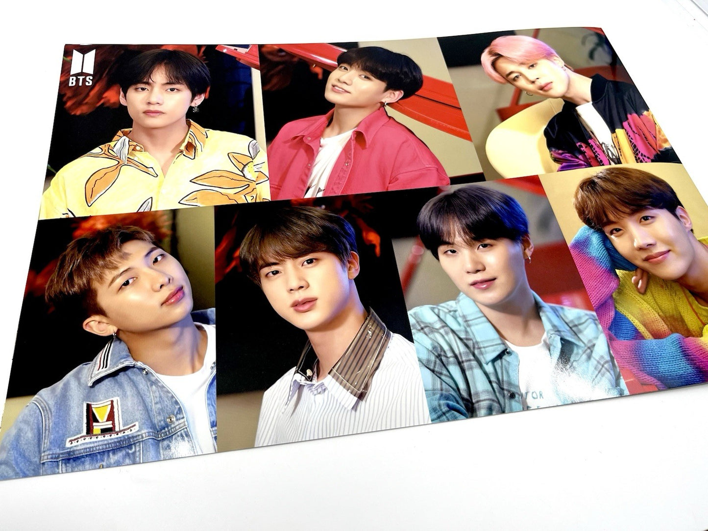 BTS Poster Set 12 Poster And One Sticker Sheet. 16.5in X 12in K-pop Color Poster