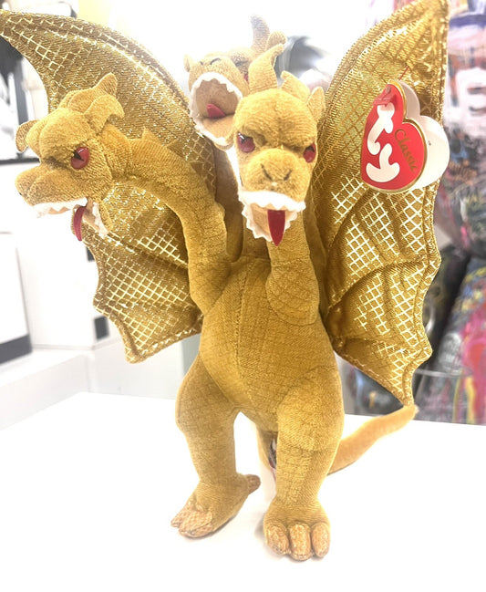 TY Classic Plush - KING GHIDORAH ( TY Japan YOKOHAMA Exclusive ) 2001 , Rare