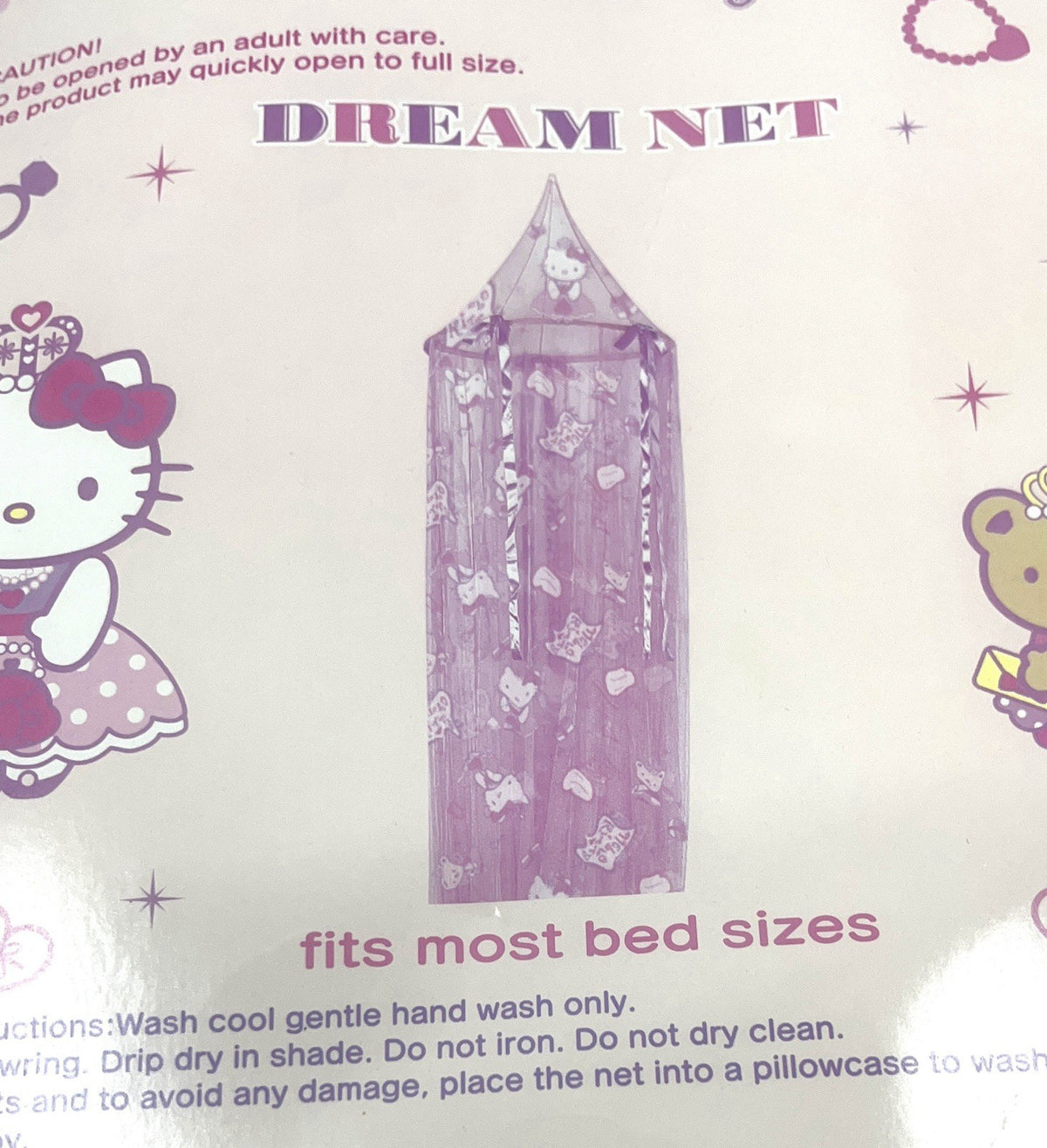 2005 Sanrio Hello Kitty Dream Net Bed Canopy NWT Pink Princess Room Decor Rare