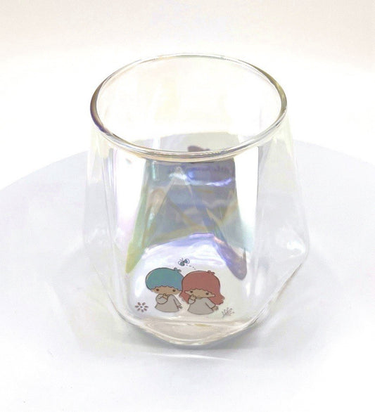 Sanrio Little TwinStars Glass Stemless Holographic Iridescent 300ml Sanrio Japan