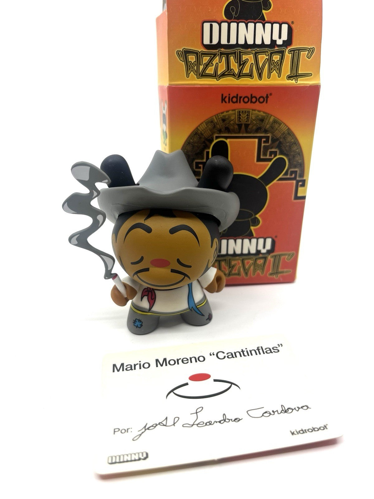 Kidrobot Dunny Azteca II Cantifals - Mario Moreno Vinyl Figure 3”