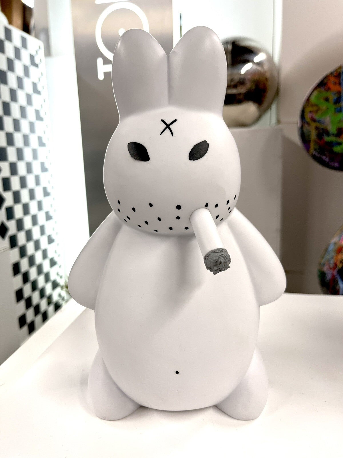 Frank Kozik SMORKIN LABBIT  Double Sided Standing Vinyl Toy Figure 10" KIDROBOT