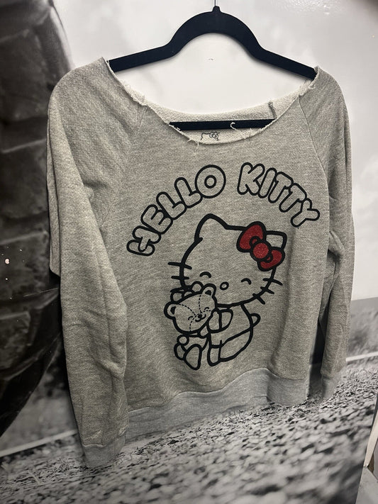 Hello kitty 40th Aniv  Sanrio characters Kawaii Grey sweatshirt NEW W/tag SM