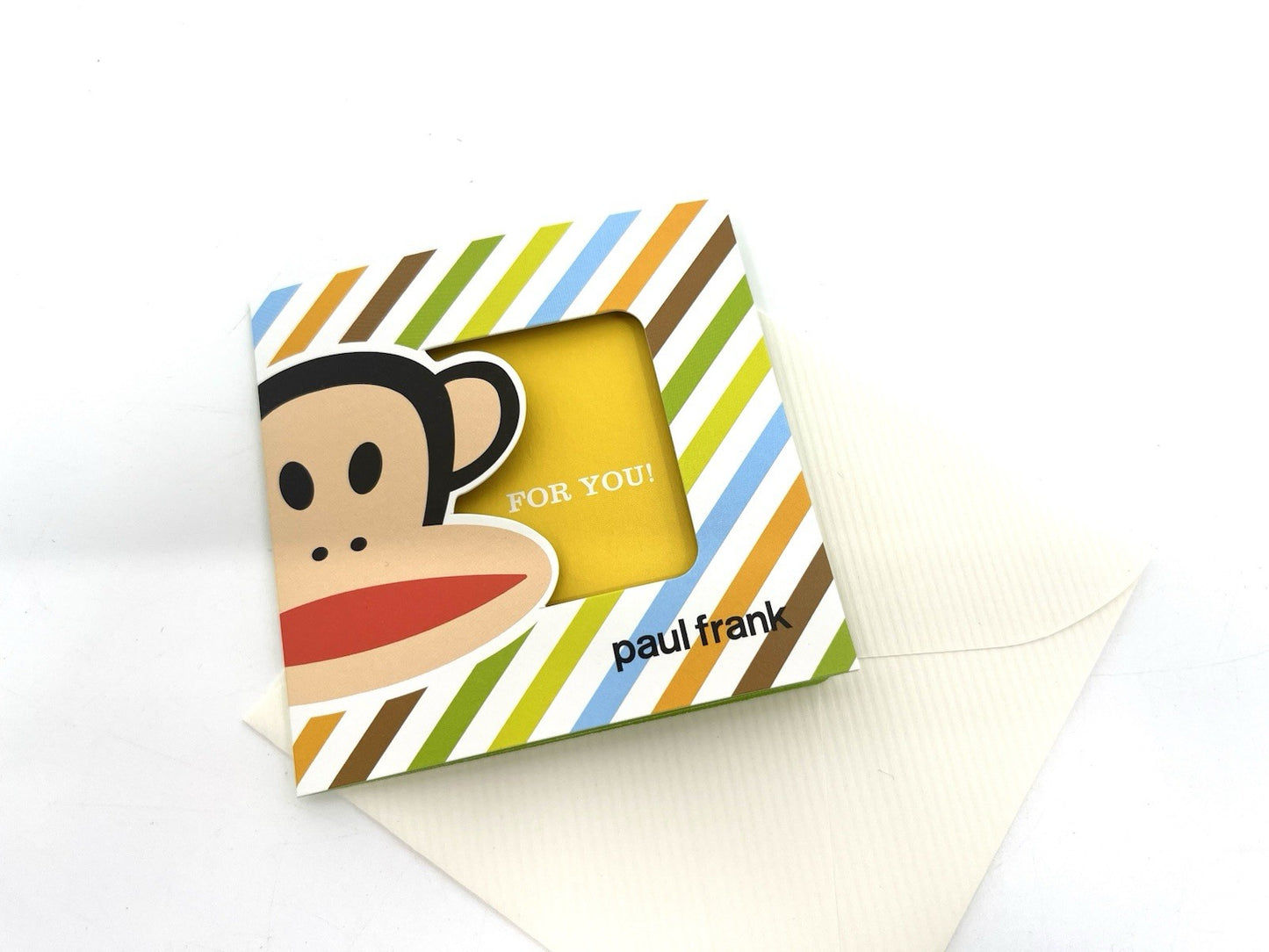 Paul Frank Trifold Greeting card 4” X 4”