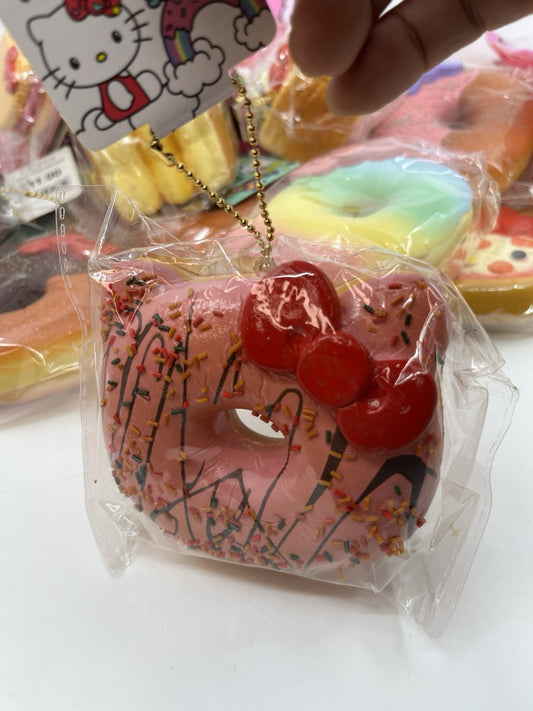 SANRIO HelloKitty Donut Squish Dangler  NEW 4in
