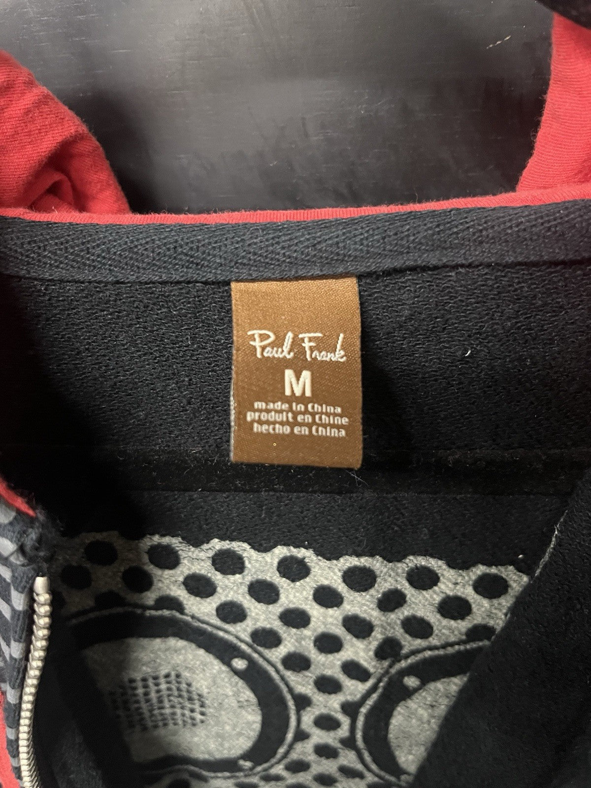Paul Frank DJ /speakers Zip-up Hoodie Men medium 2008
