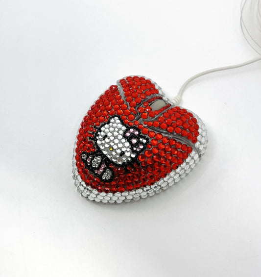 Hello Kitty Heart Mouse Red Rhinestone 2011 Rare USB New Sealed Sanrio