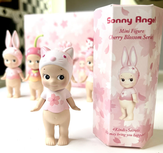 Aunthentic Sonny Angel Cherry Blossom Series 2019 Blind Box, A Caricocat