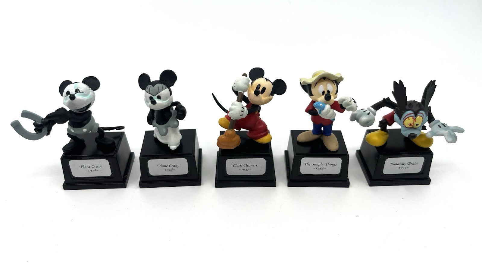 Yujin Mickey Mouse History Set x5 Disney Japan Gashapon Runaway Brain