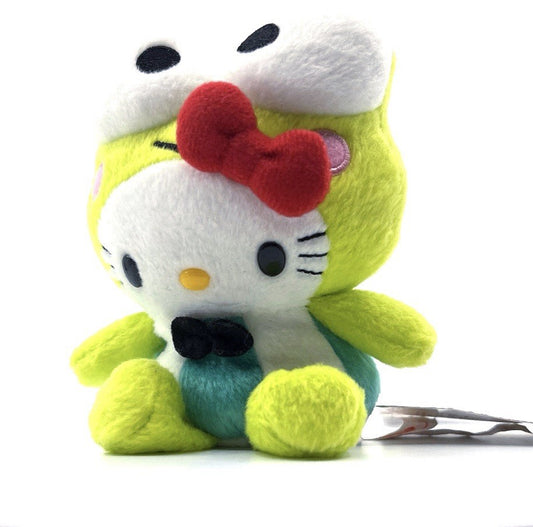 Sanrio 50th Anniv Hello Kitty in Keroppi Costume 6” Plush 2010 w/ Tag