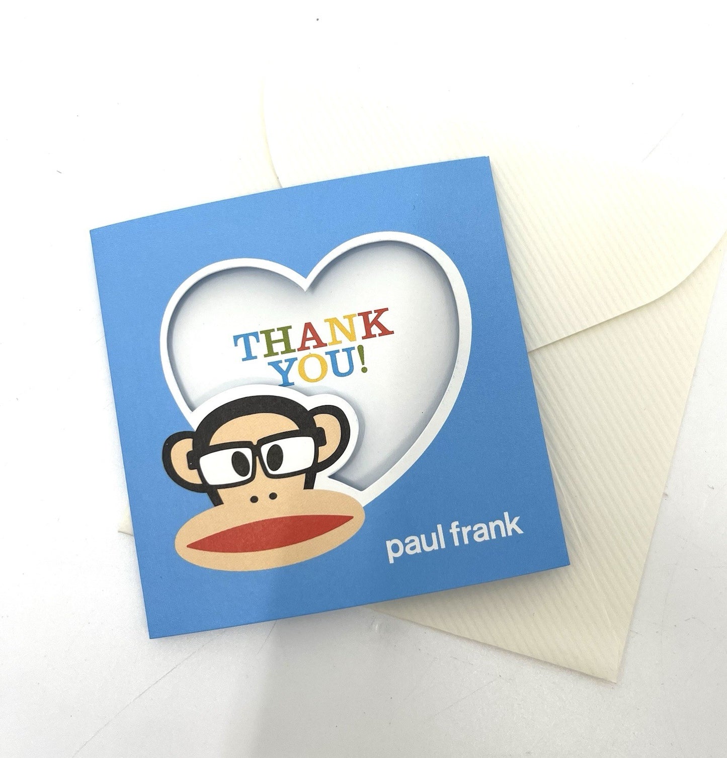 Paul Frank Trifold Greeting card 4” X 4”