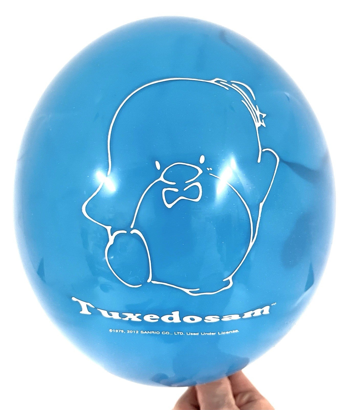 Sanrio Tuxedosam Balloons 3pc Blue Latex 2012 UNUSED - 9”H x 8”W