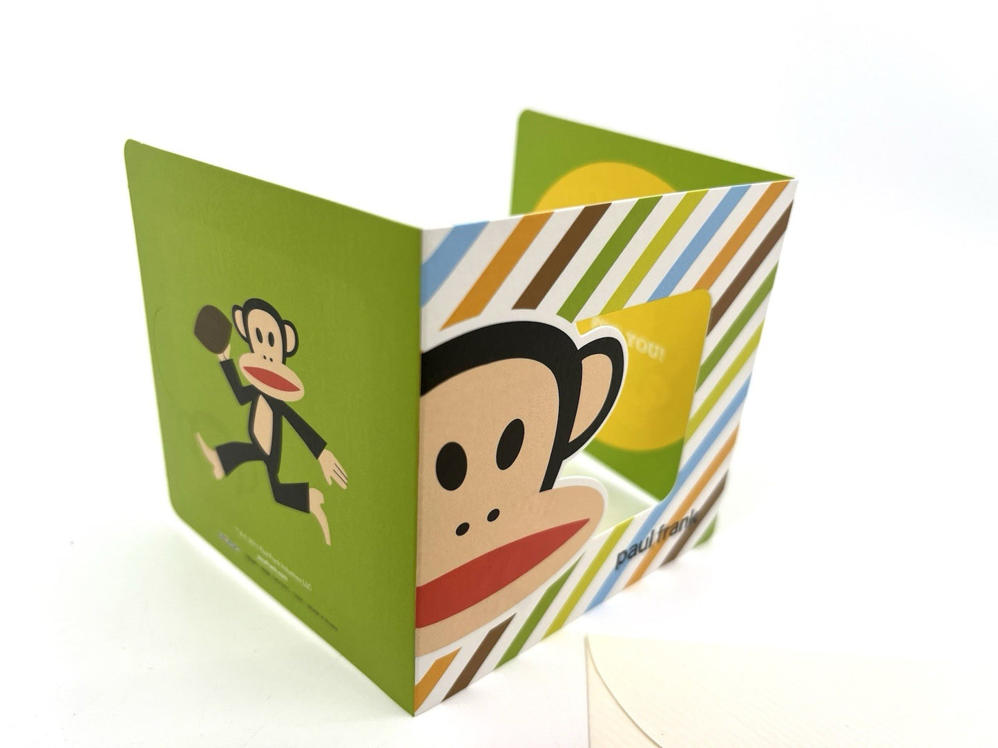 Paul Frank Trifold Greeting card 4” X 4”