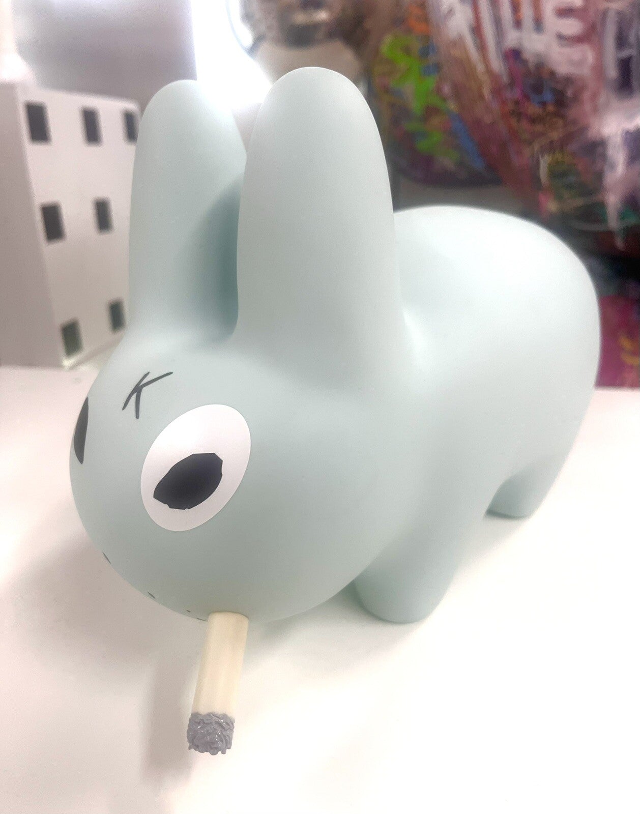 Frank Kozik SIGNED 2005 Kidrobot 10" Powder Blue Labbit LE500. AUTOGRAPHED NIB