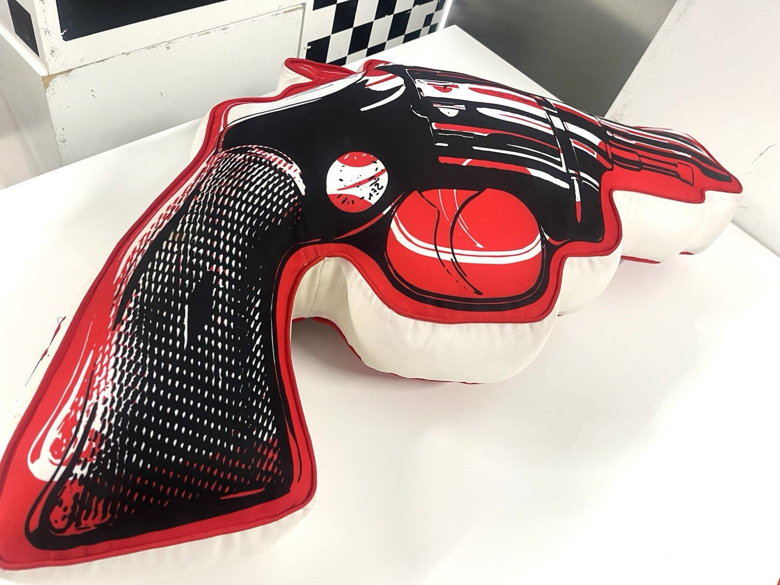 Andy Warhol x Kidrobot Jumbo Gun Cushion Pop Art Collab, Limited Ed