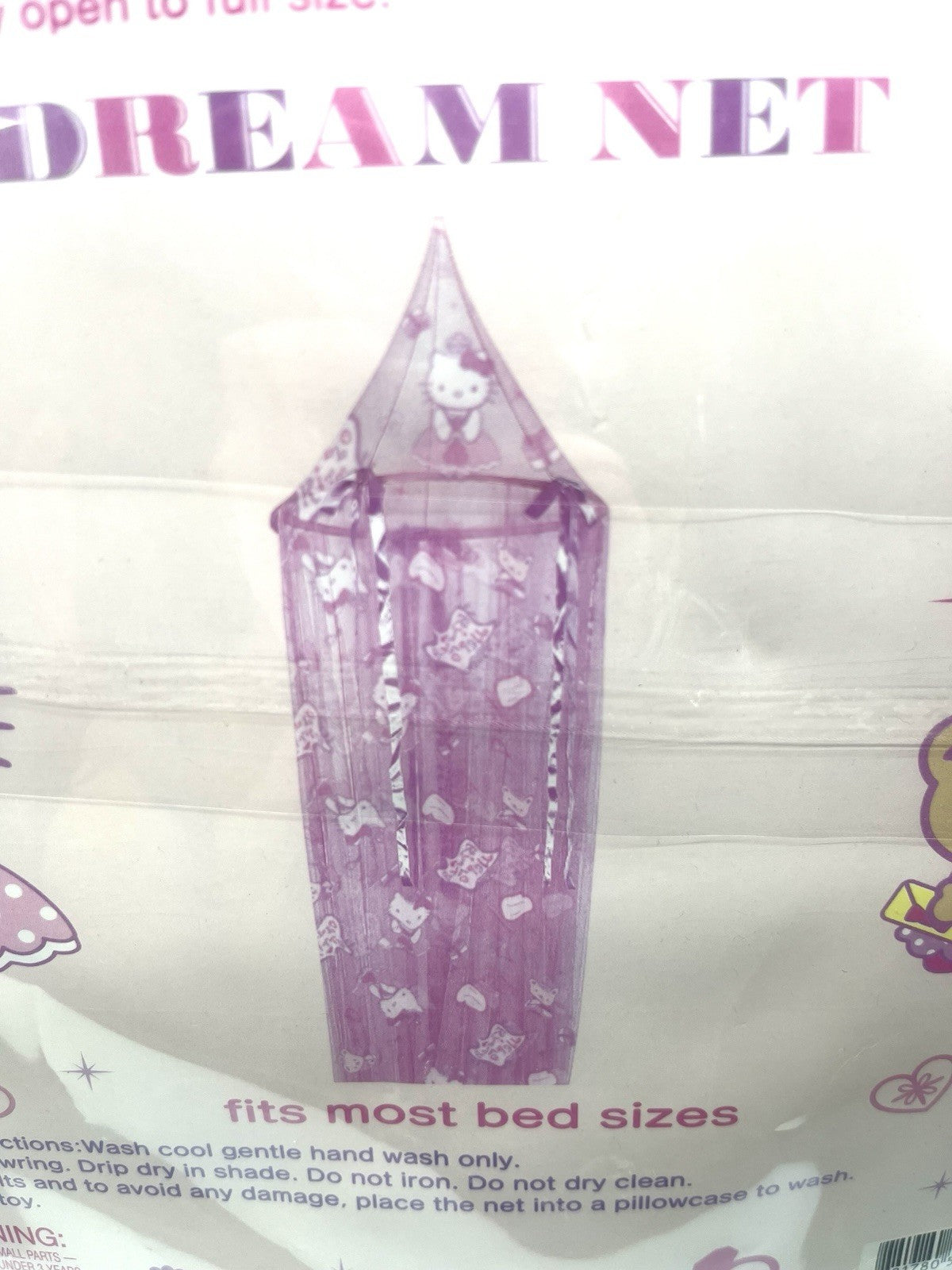 2005 Sanrio Hello Kitty Dream Net Bed Canopy NWT Pink Princess Room Decor Rare