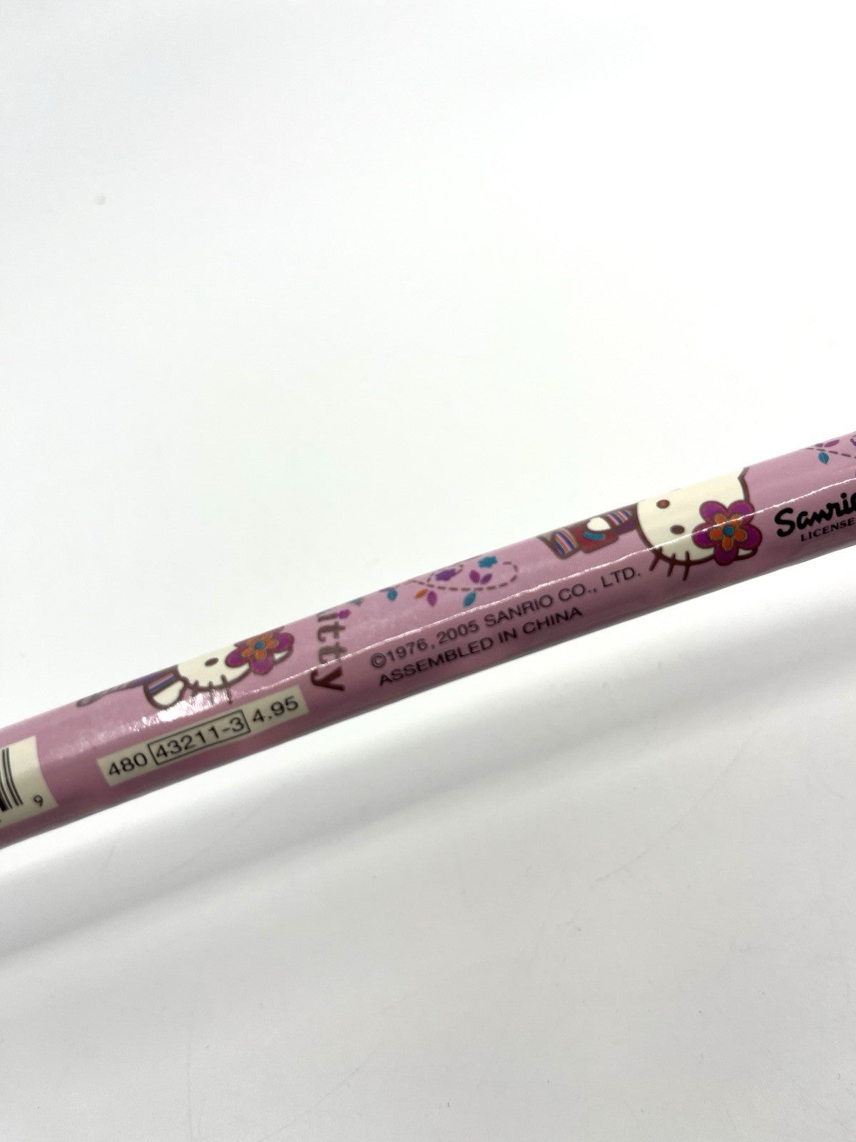 2005 Sanrio Hello Kitty Giant Pencil w/ Plush Top & Feathers – Rare Vintage