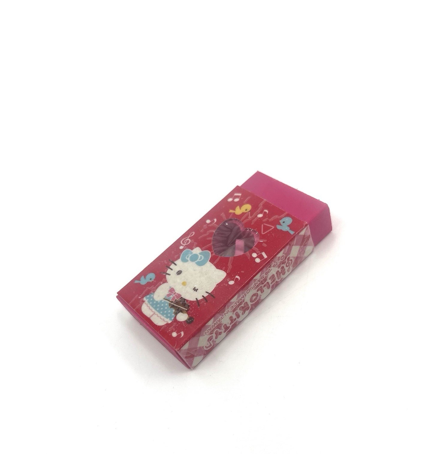 Vintage 2009 Sanrio Hello Kitty Eraser w/ Mini Shapes - HTF Made in Taiwan