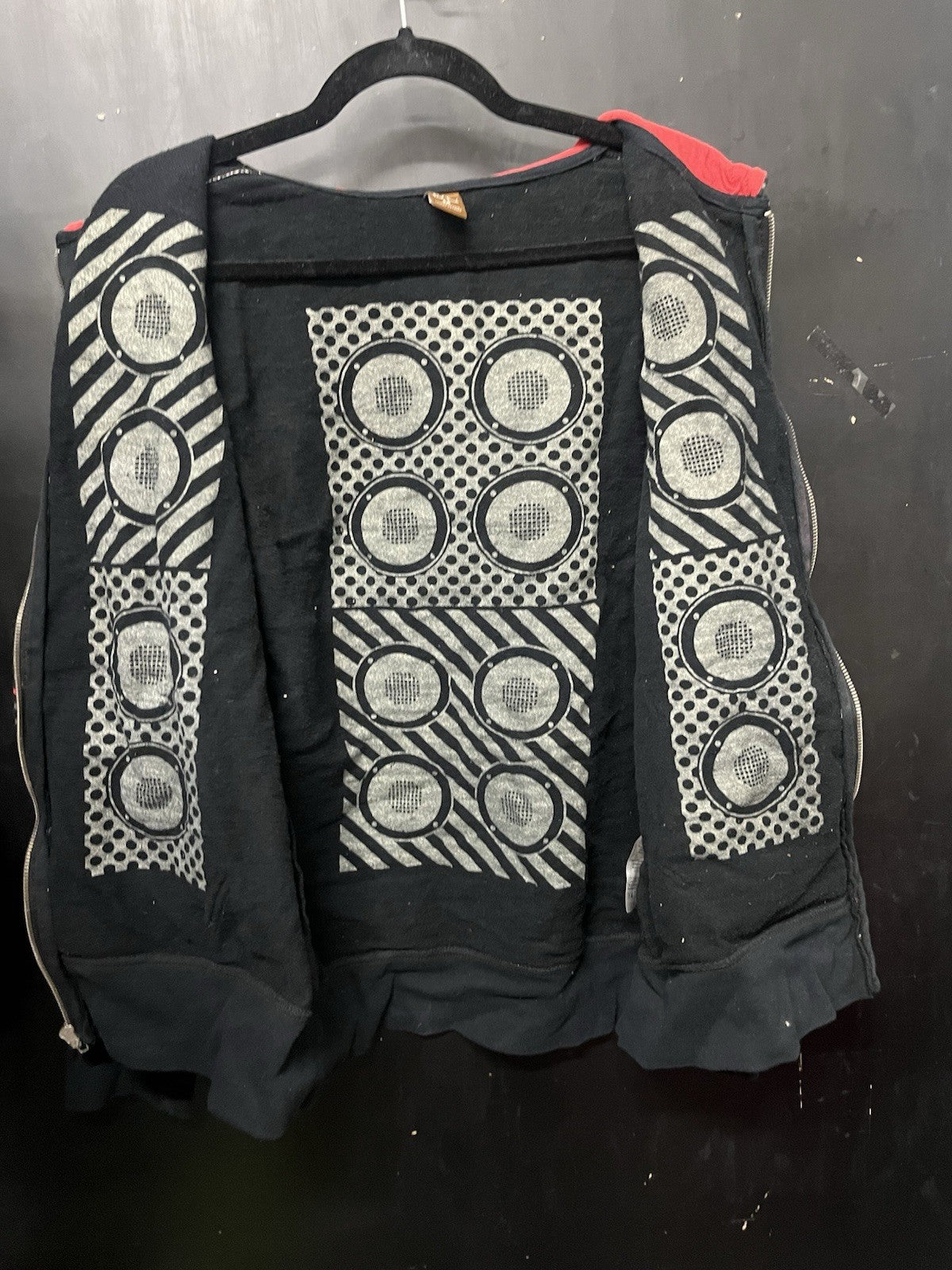 Paul Frank DJ /speakers Zip-up Hoodie Men medium 2008