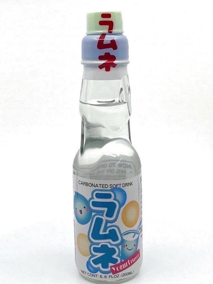Ramune (3)bottles Yogurt flavor Japanese Marble Soda