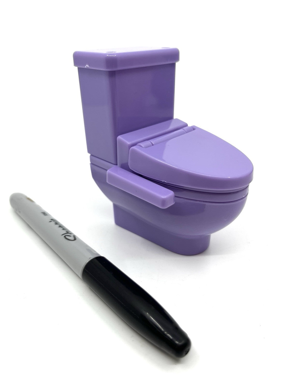 Mini Toilet Bidet Dollhouse Miniature Furniture Japanese  Bathroom Purple Sealed