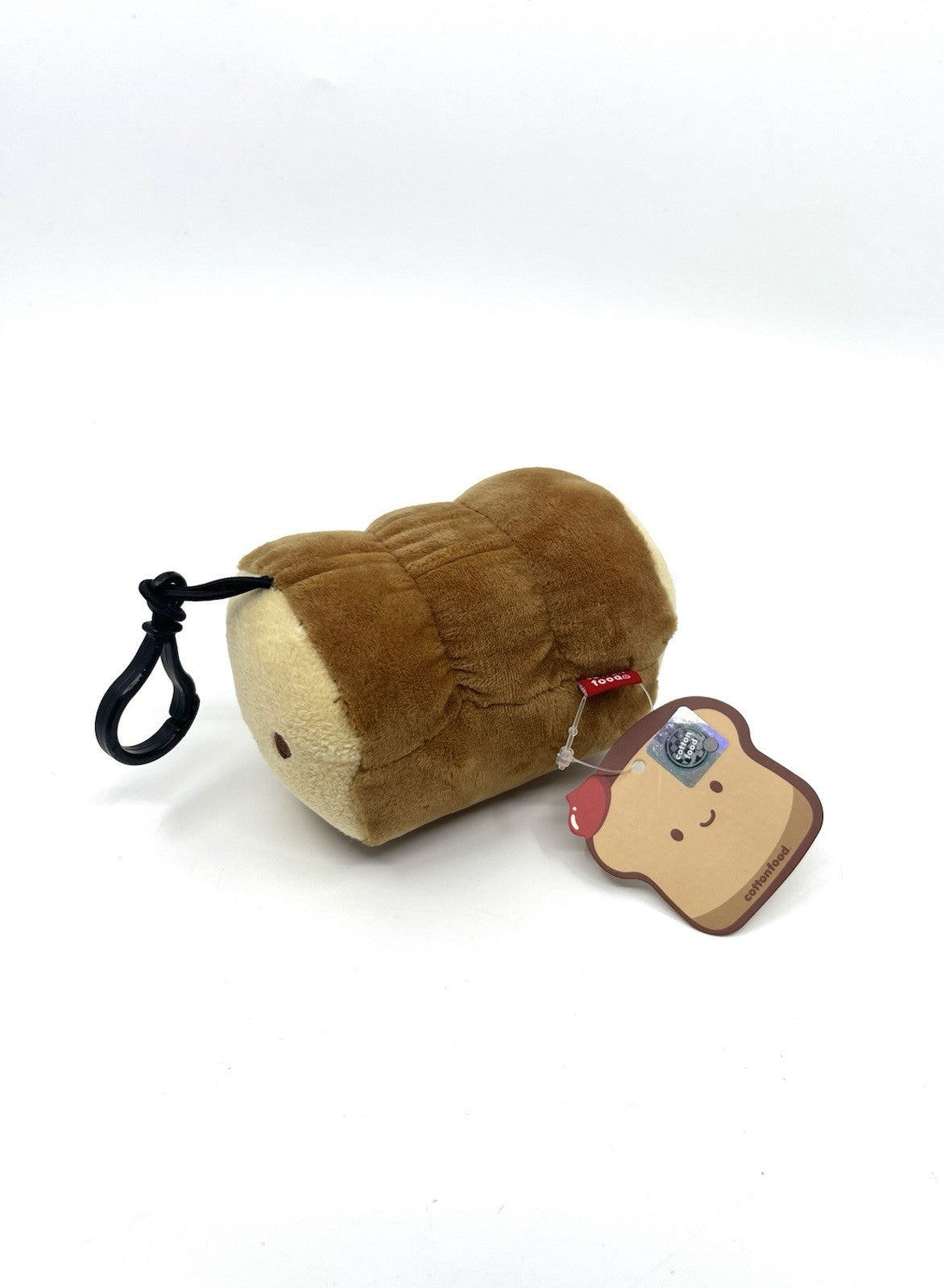 Loaf of bread SMALL Backpack Dangler Plush charm. Super Soft. 3” X 3” X 6”