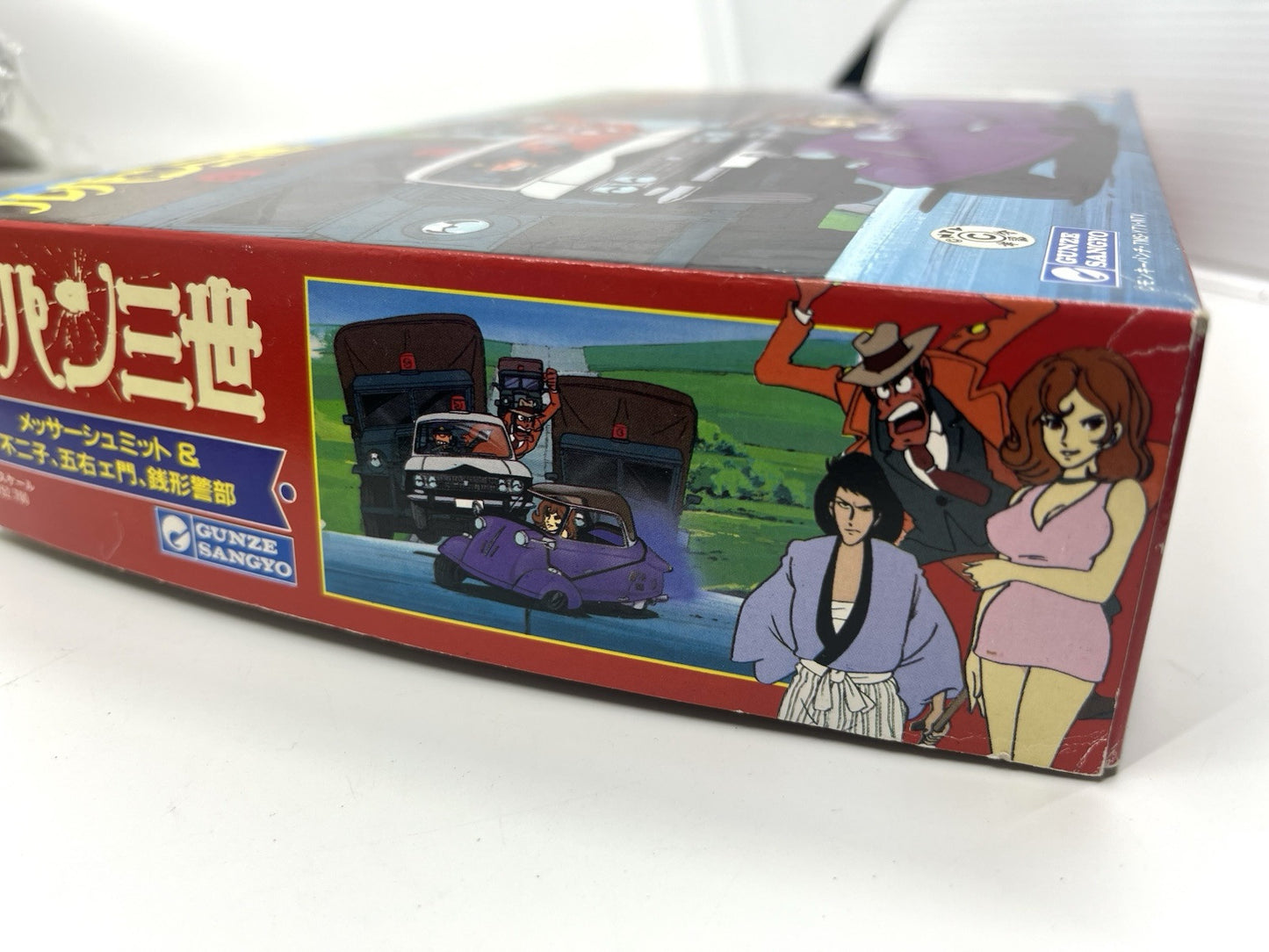 LUPIN Ⅲ 1/24 Studio Ghibli MESSERSCHMITT KR200 & FUJIKO, GOEMON, ZENIGATA RARE
